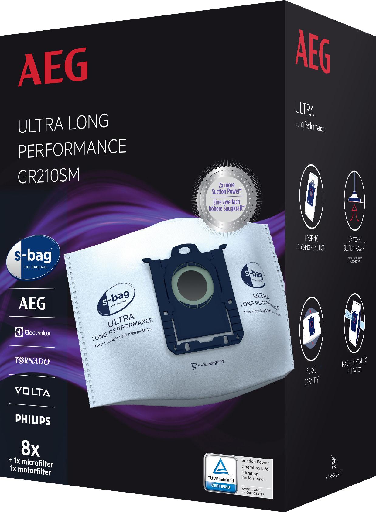 AEG Staubsaugerbeutel »s-bag Megapack für AEG VX9 GR210SM«, 5l Füllmenge von AEG