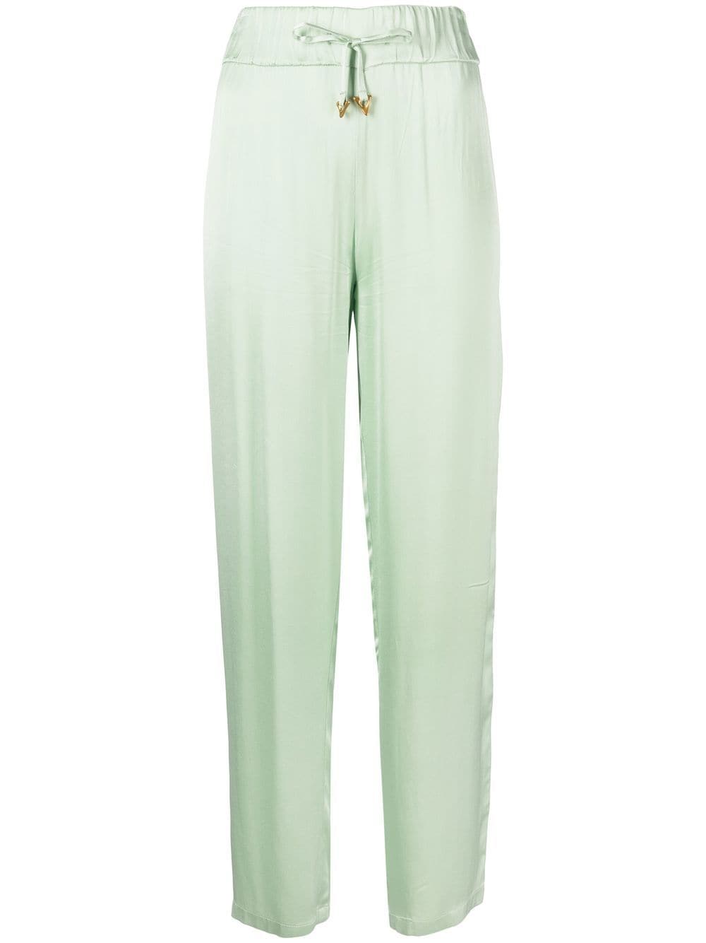 AERON Aurella drawstring satin trousers - Green von AERON