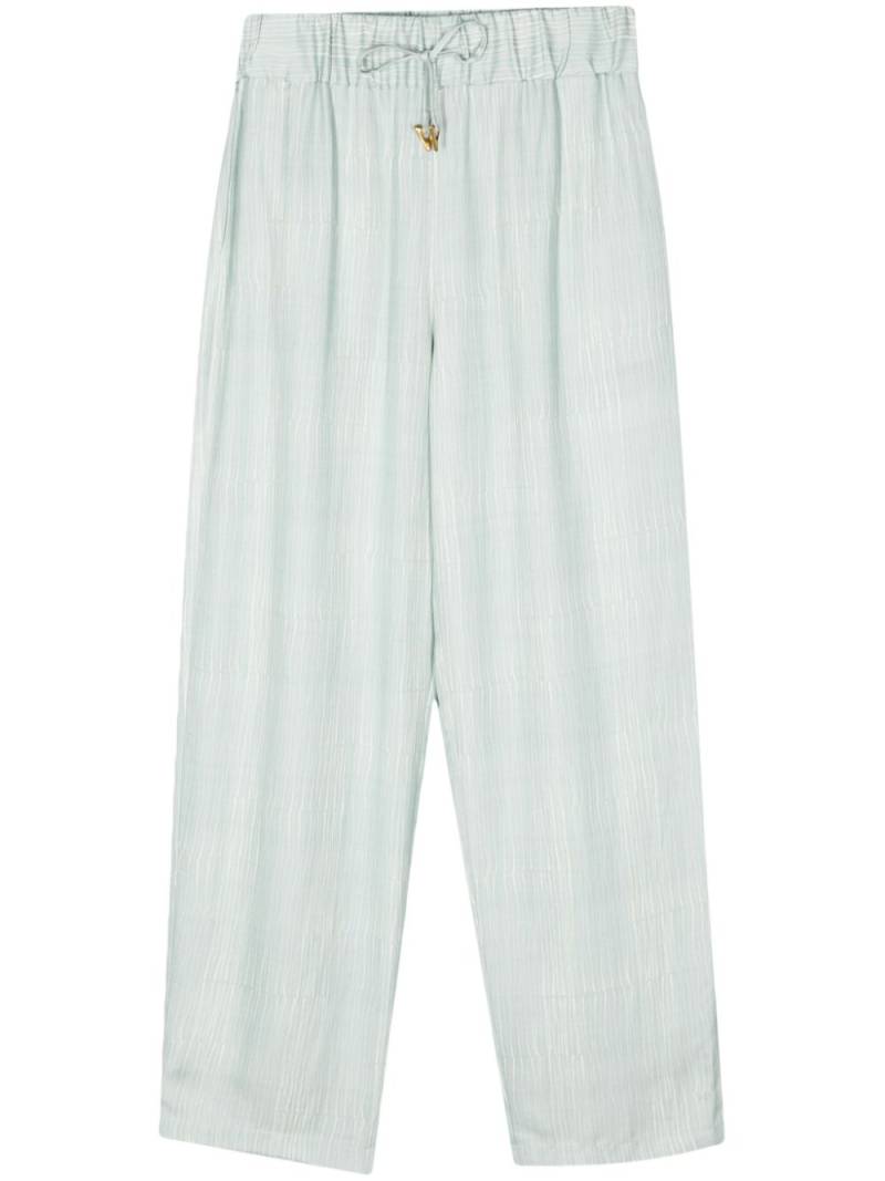 AERON Aurora drawstring palazzo trousers - Blue von AERON