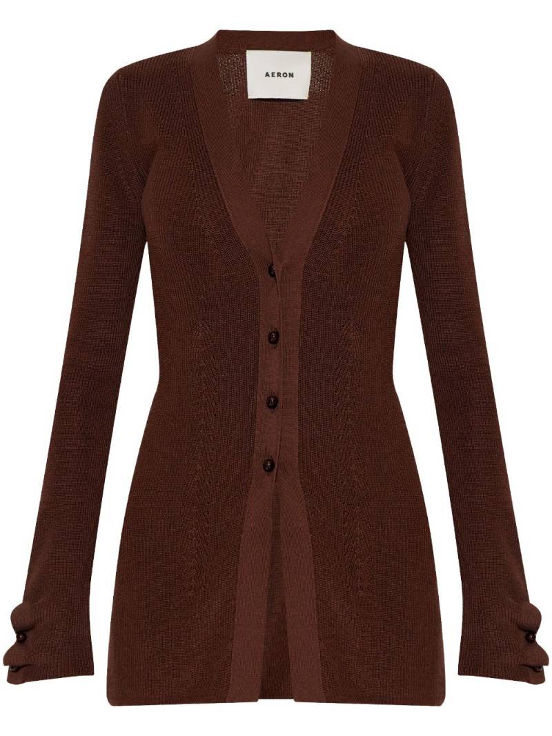 AERON Baxter maxi cardigan - Brown von AERON