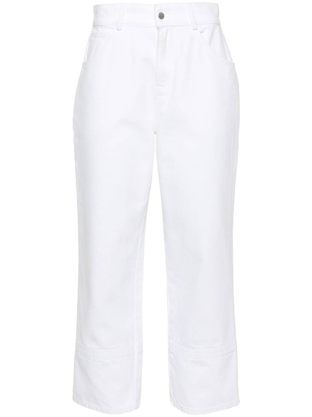 AERON Cliff mid-rise cropped jeans - White von AERON