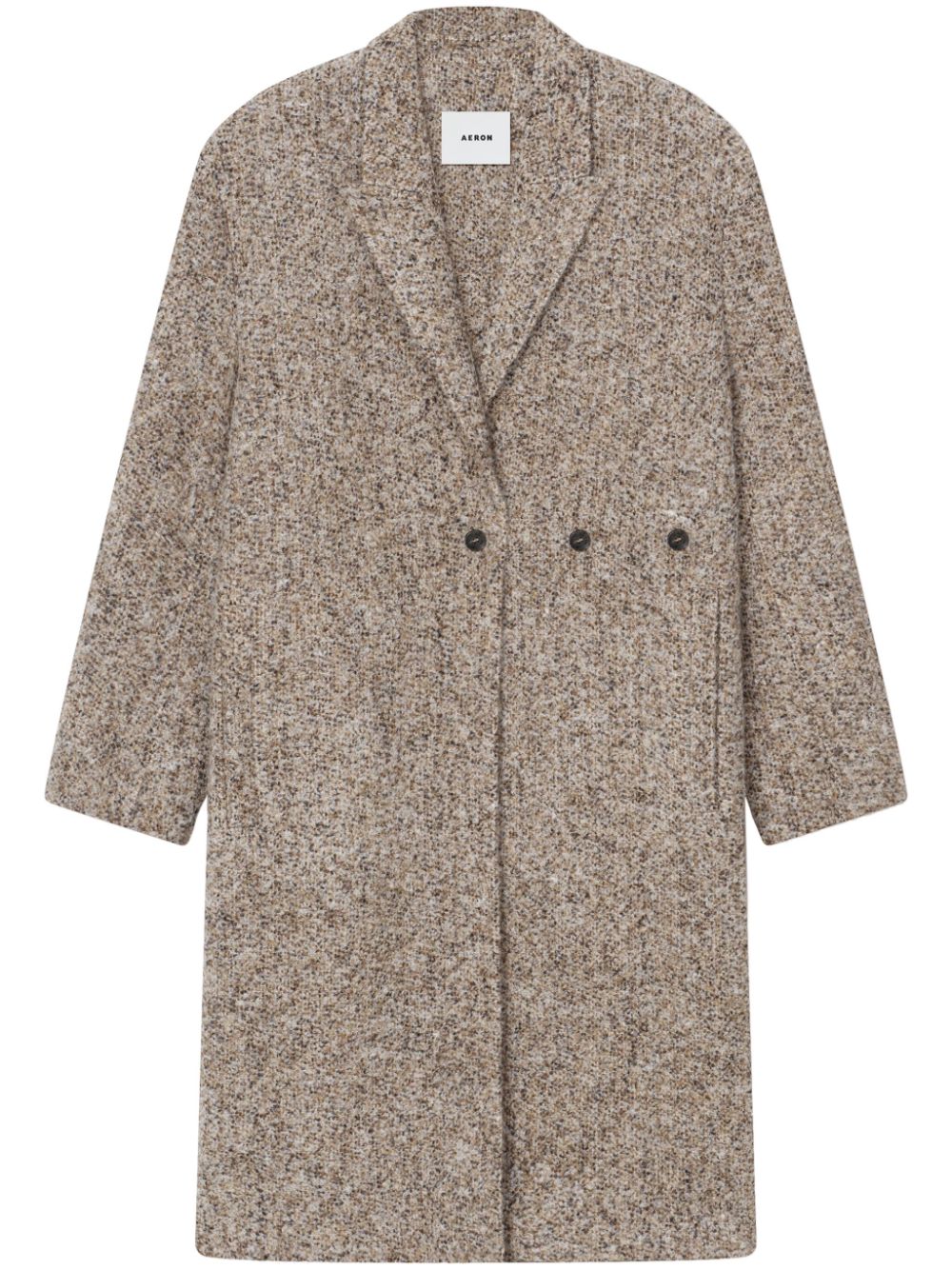 AERON Dusty single-breasted coat - Neutrals von AERON