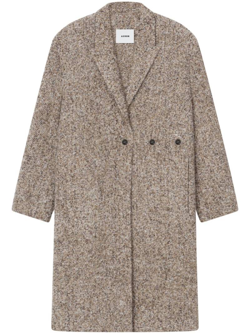 AERON Dusty single-breasted coat - Neutrals von AERON