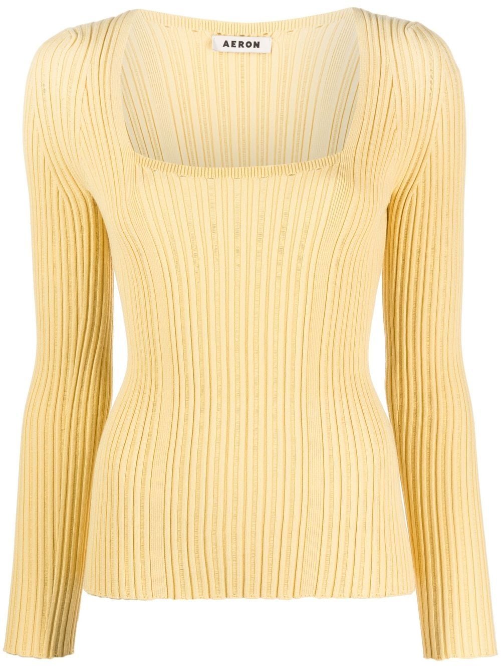 AERON Finesse square-neck jumper - Yellow von AERON