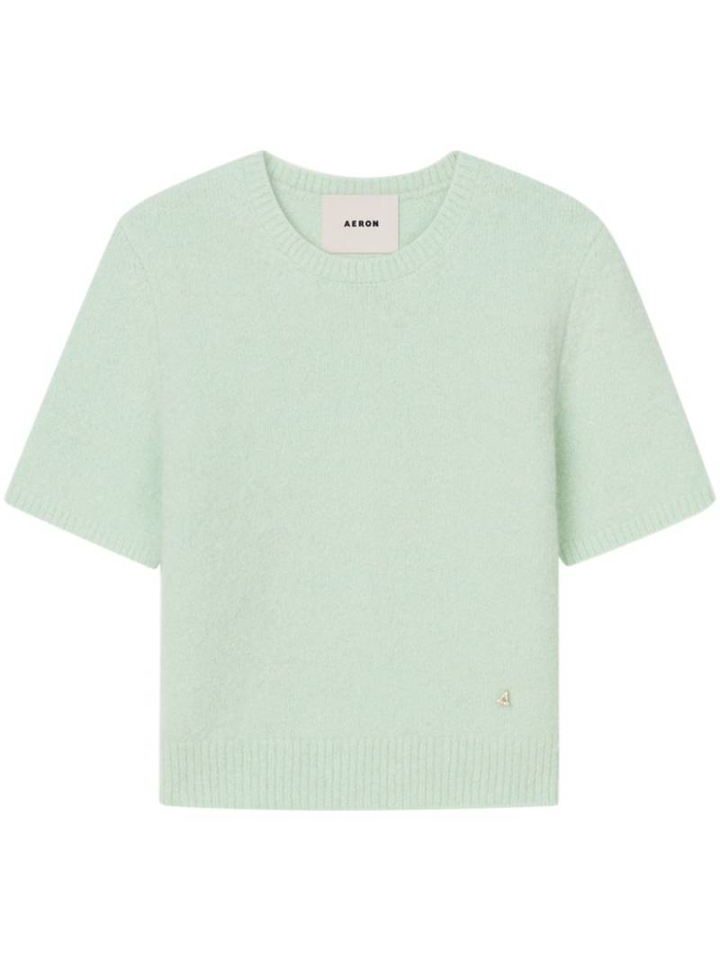 AERON Flaky knitted top - Green von AERON