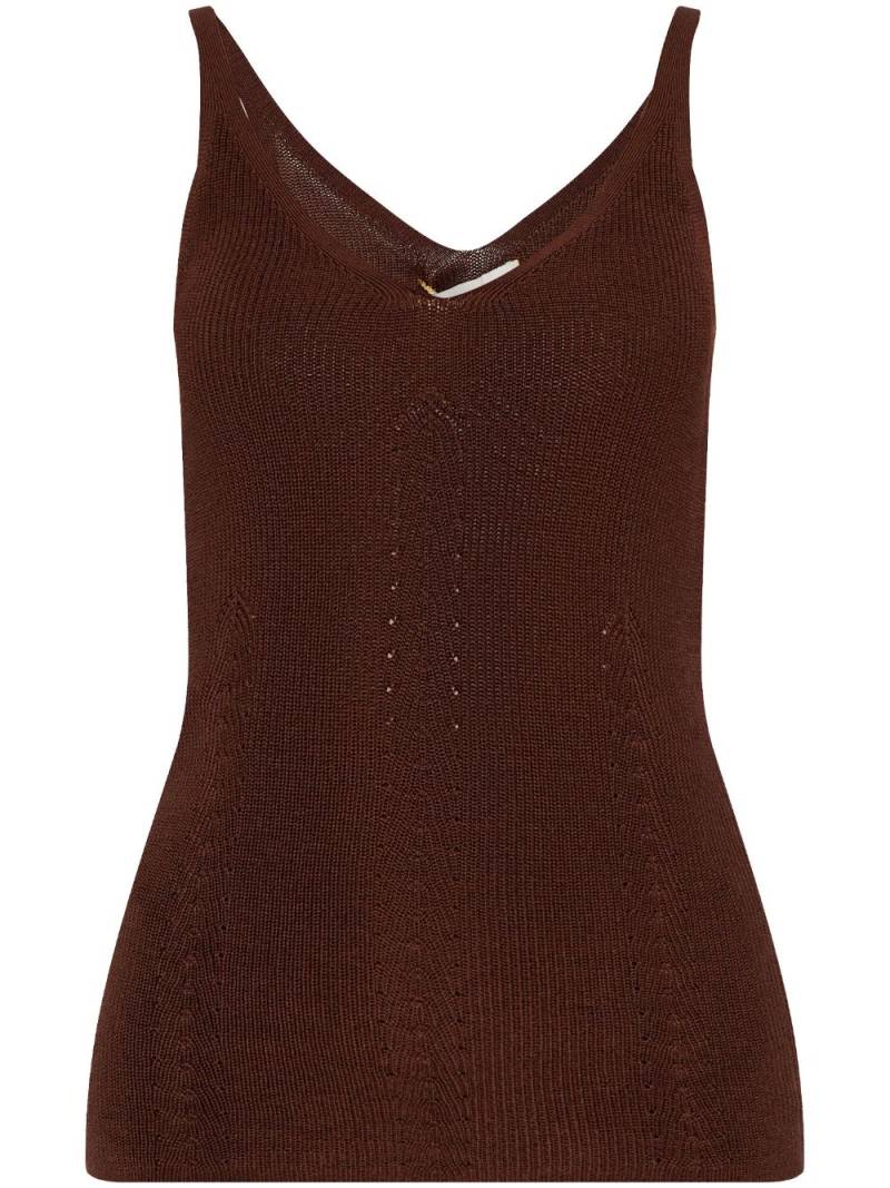 AERON Freesia knitted top - Brown von AERON