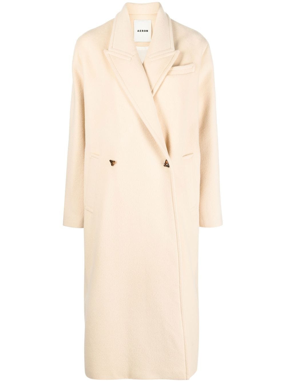 AERON Haven double-breasted wool coat - Neutrals von AERON