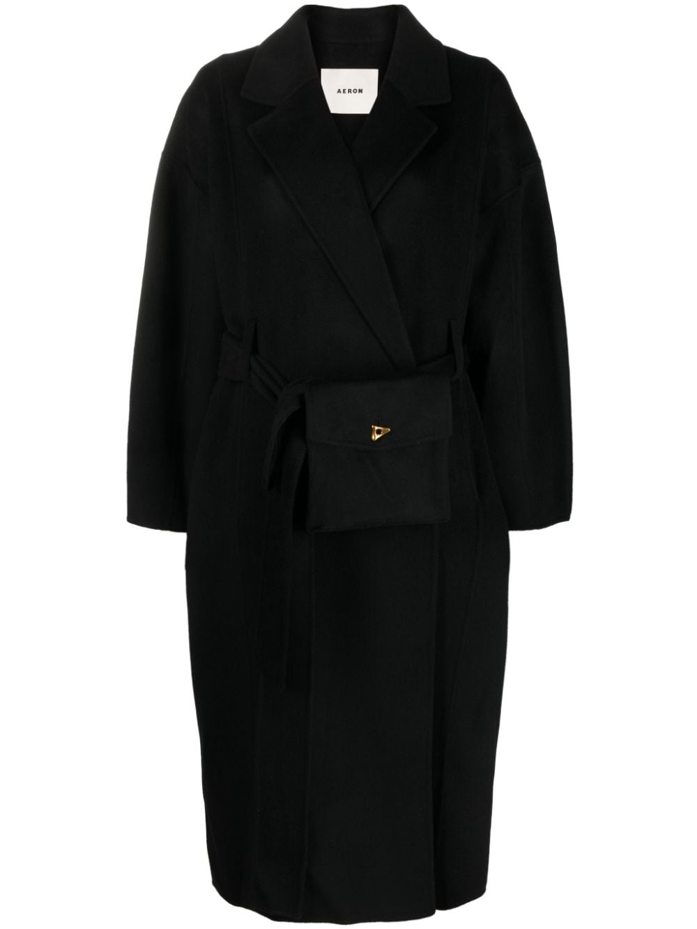 AERON Hutton belted coat - Black von AERON