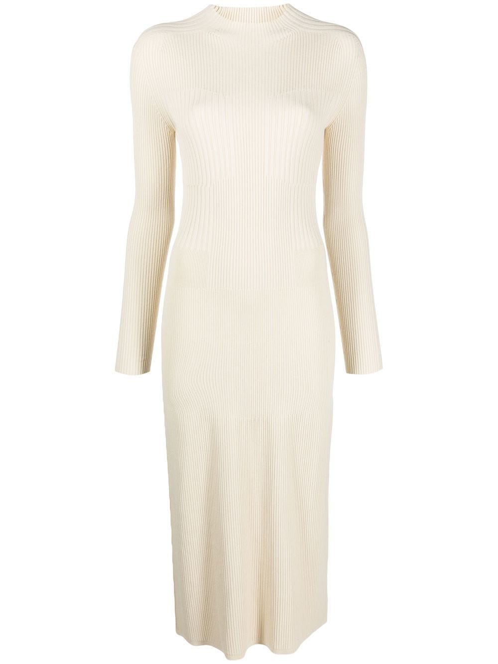 AERON Lara ribbed-knit midi dress - Neutrals von AERON