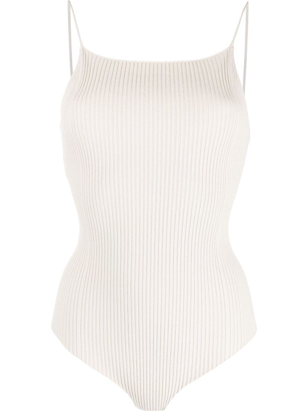 AERON Lourde ribbed-knit bodysuit - Neutrals von AERON