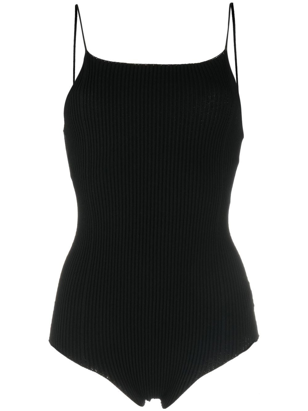 AERON Lourde sleeveless ribbed bodysuit - Black von AERON