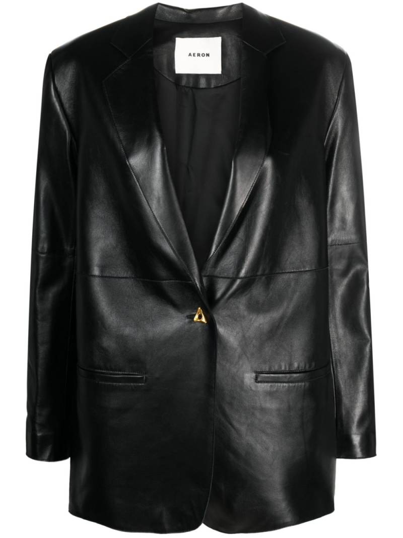 AERON Mercedes leather blazer - Black von AERON