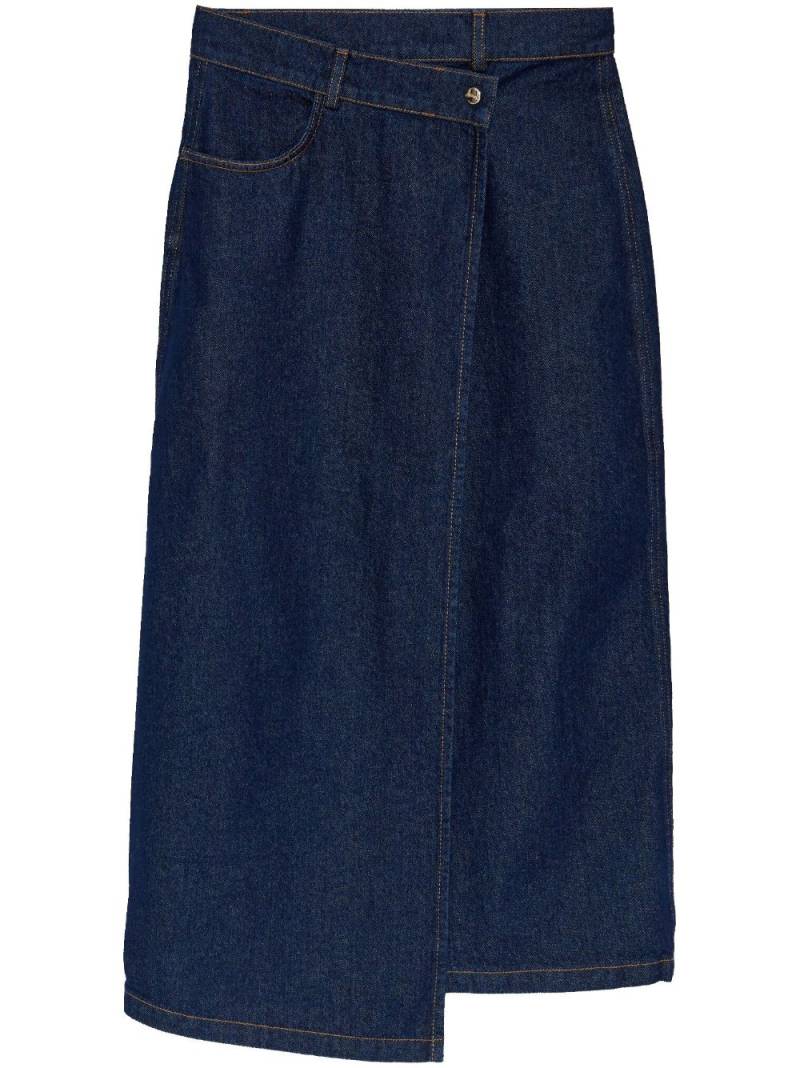 AERON Mima midi denim skirt - Blue von AERON