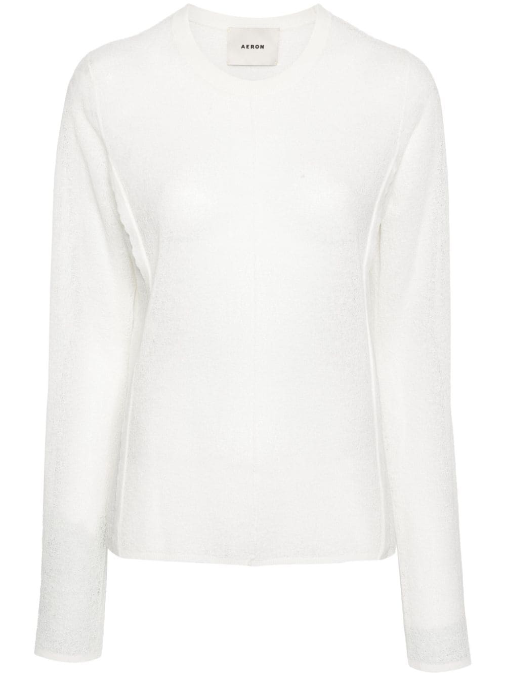 AERON Minnow semi-sheer jumper - White von AERON