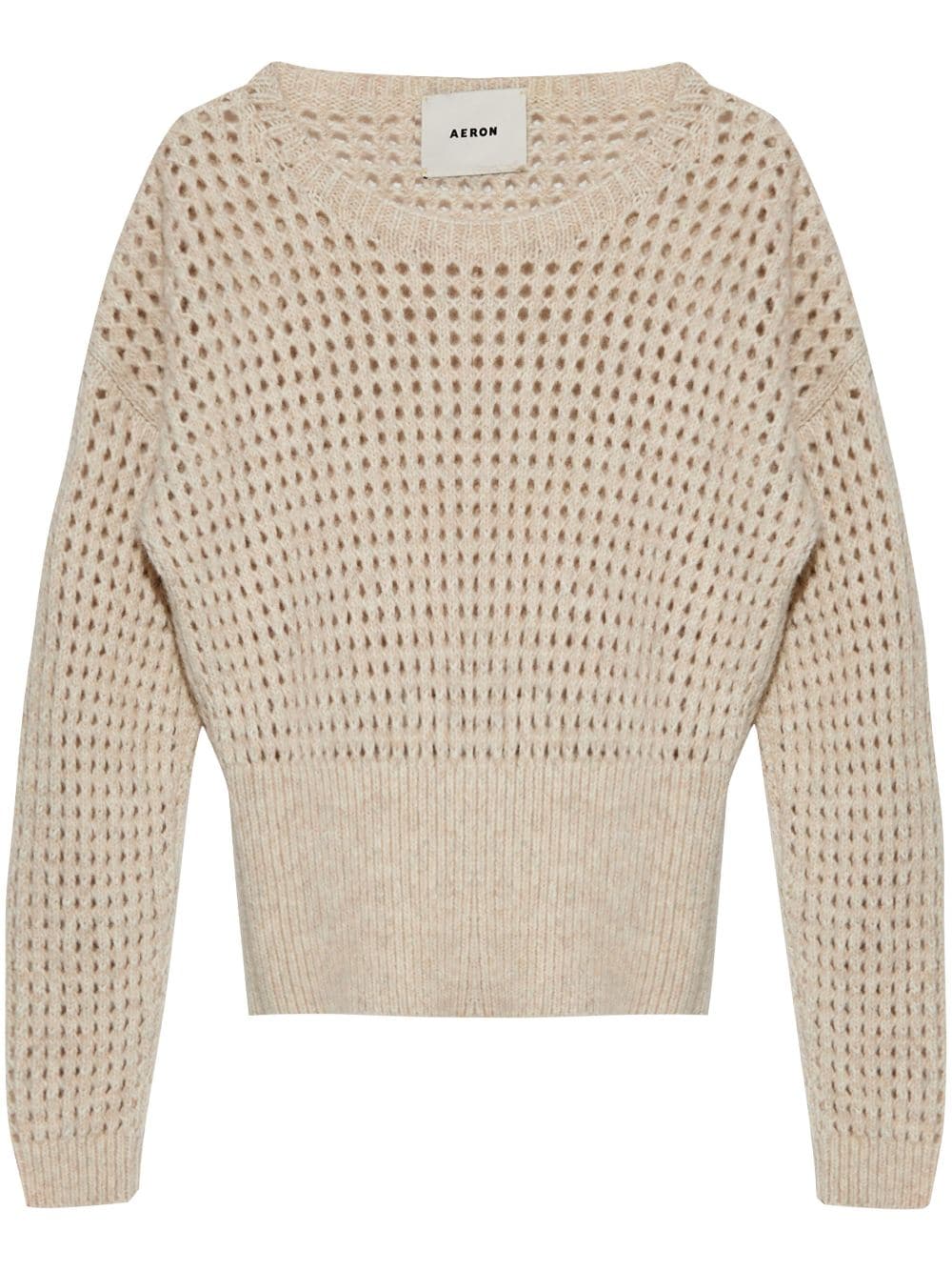 AERON Pontin open-knit jumper - Neutrals von AERON