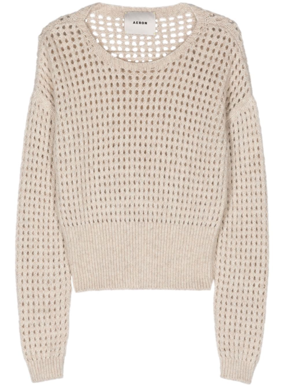 AERON Pontin open-knit jumper - White von AERON