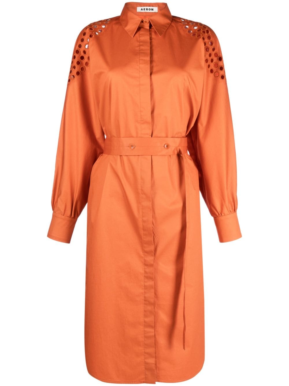 AERON Senate cut-out shirtdress - Orange von AERON