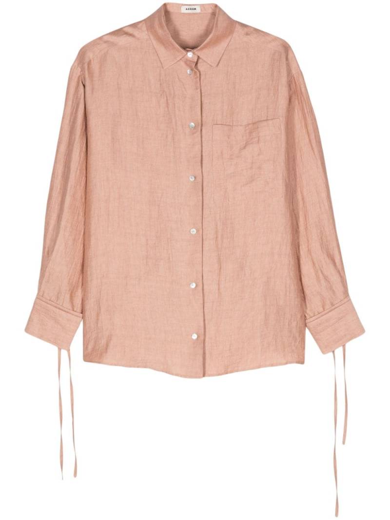 AERON Soir crinkled shirt - Pink von AERON