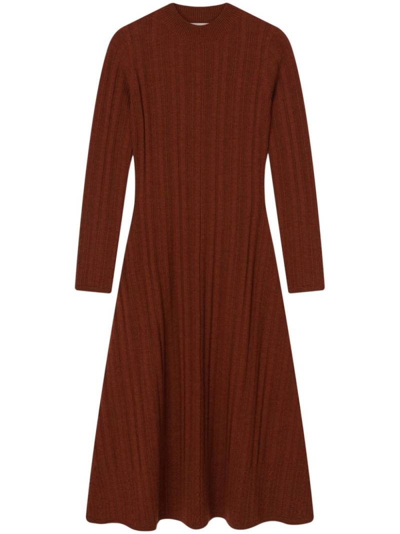 AERON Spice knitted merino midi dress - Brown von AERON