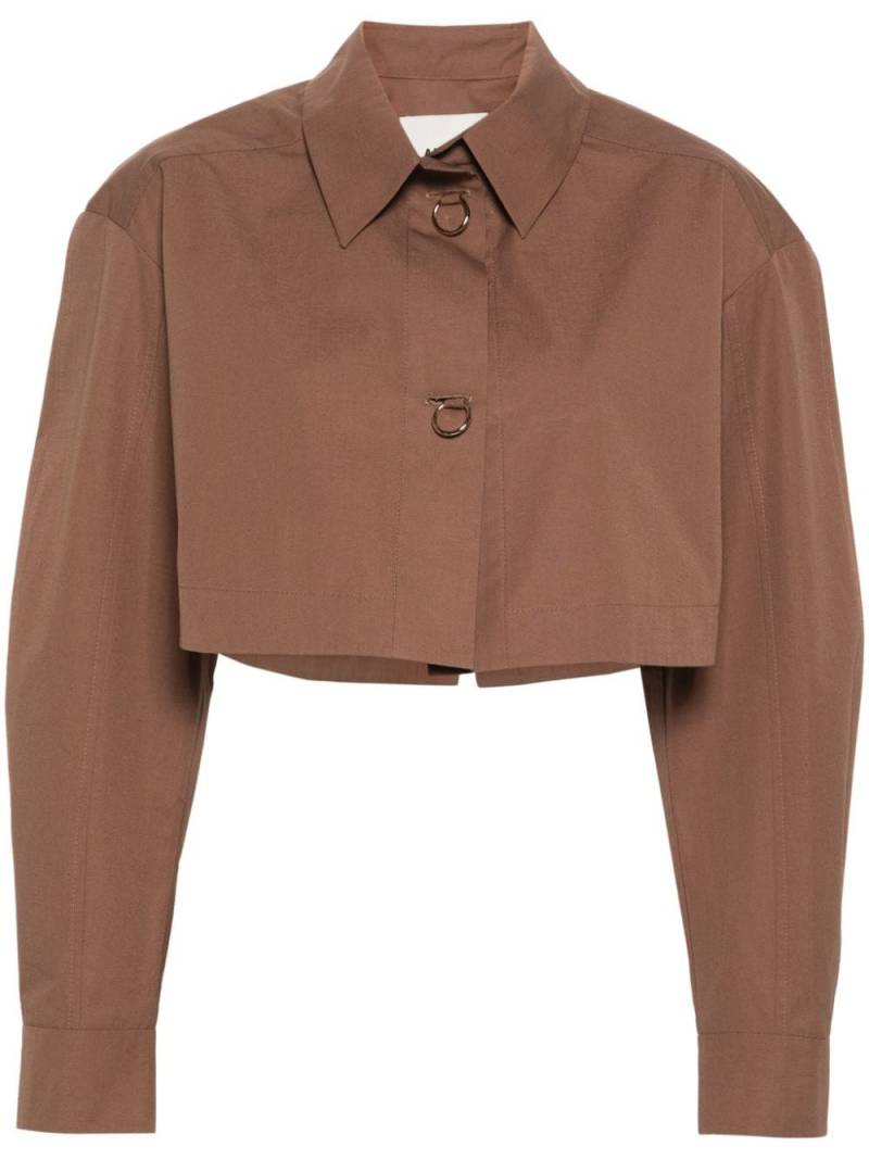 AERON Thurman cropped shirt - Brown von AERON