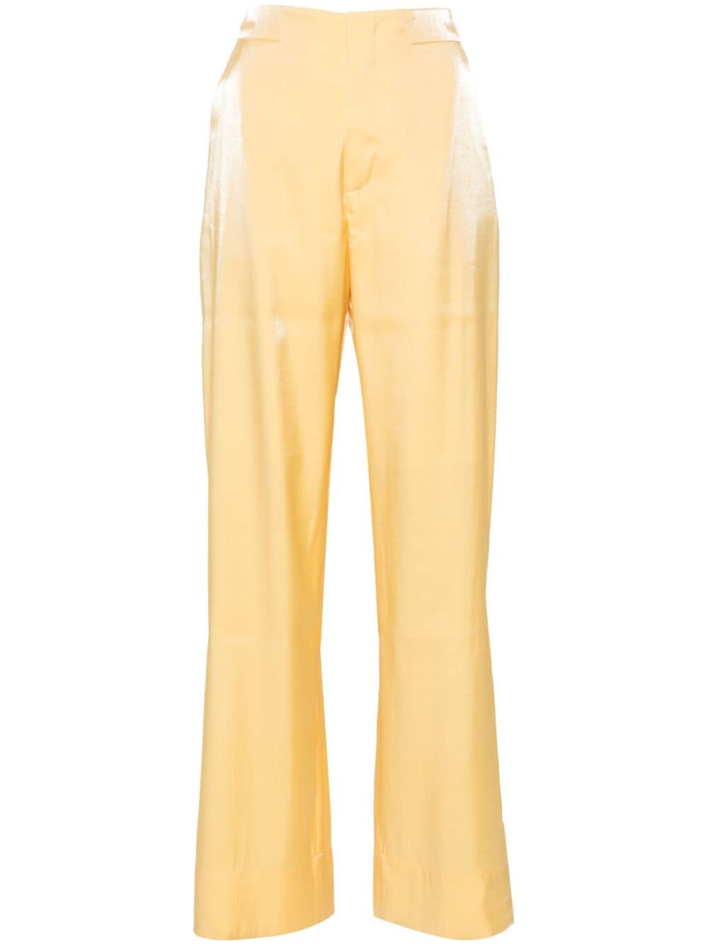 AERON Vapor metallic-sheen trousers - Yellow von AERON