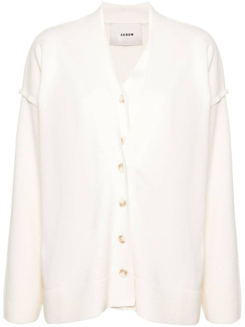 AERON Veloute double-layer cardigan - Neutrals von AERON