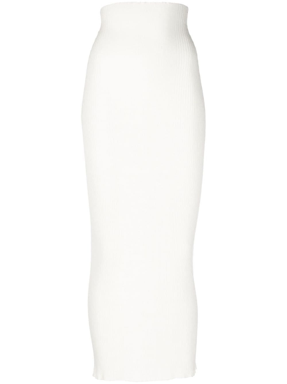 AERON Zero knitted maxi skirt - White von AERON