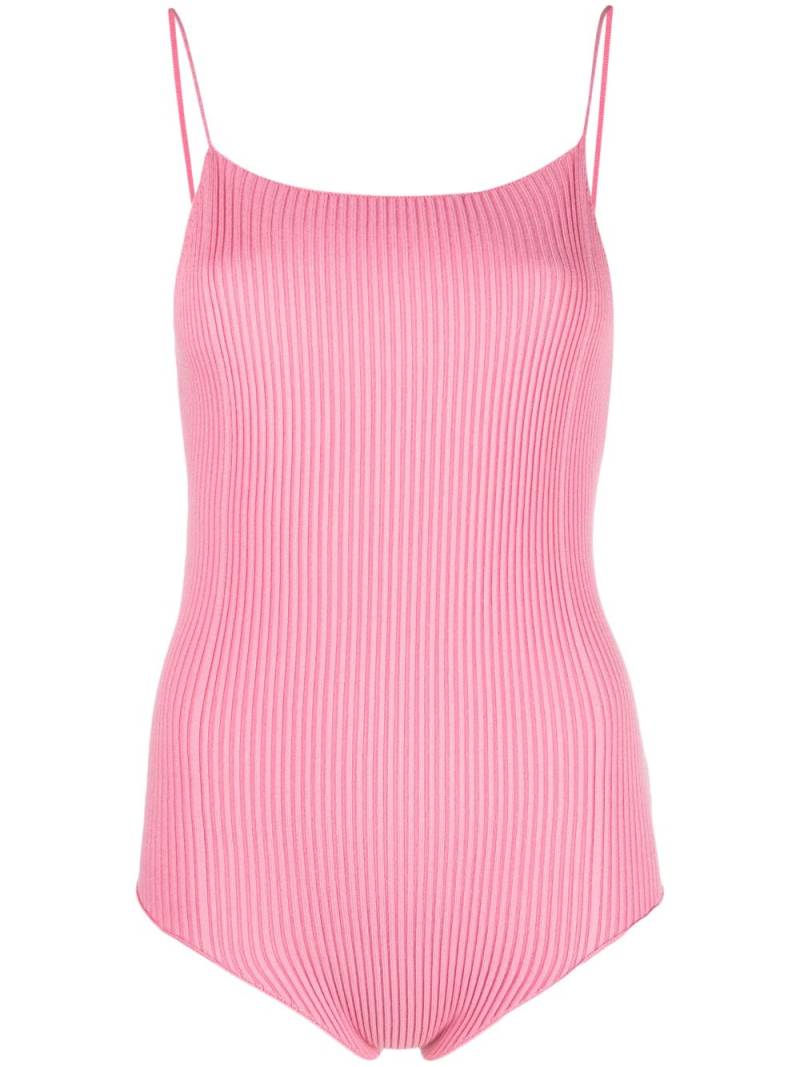 AERON Zero ribbed-knit bodysuit - Pink von AERON