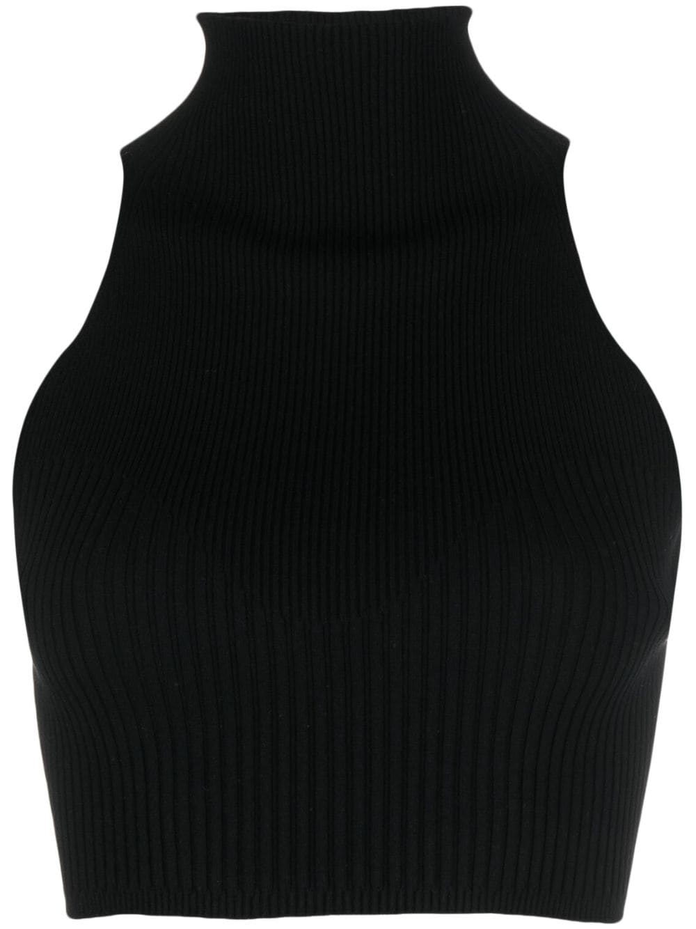 AERON Zero ribbed-knit crop top - Black von AERON