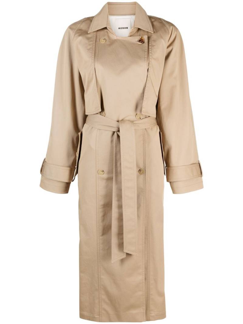 AERON belted trench coat - Neutrals von AERON