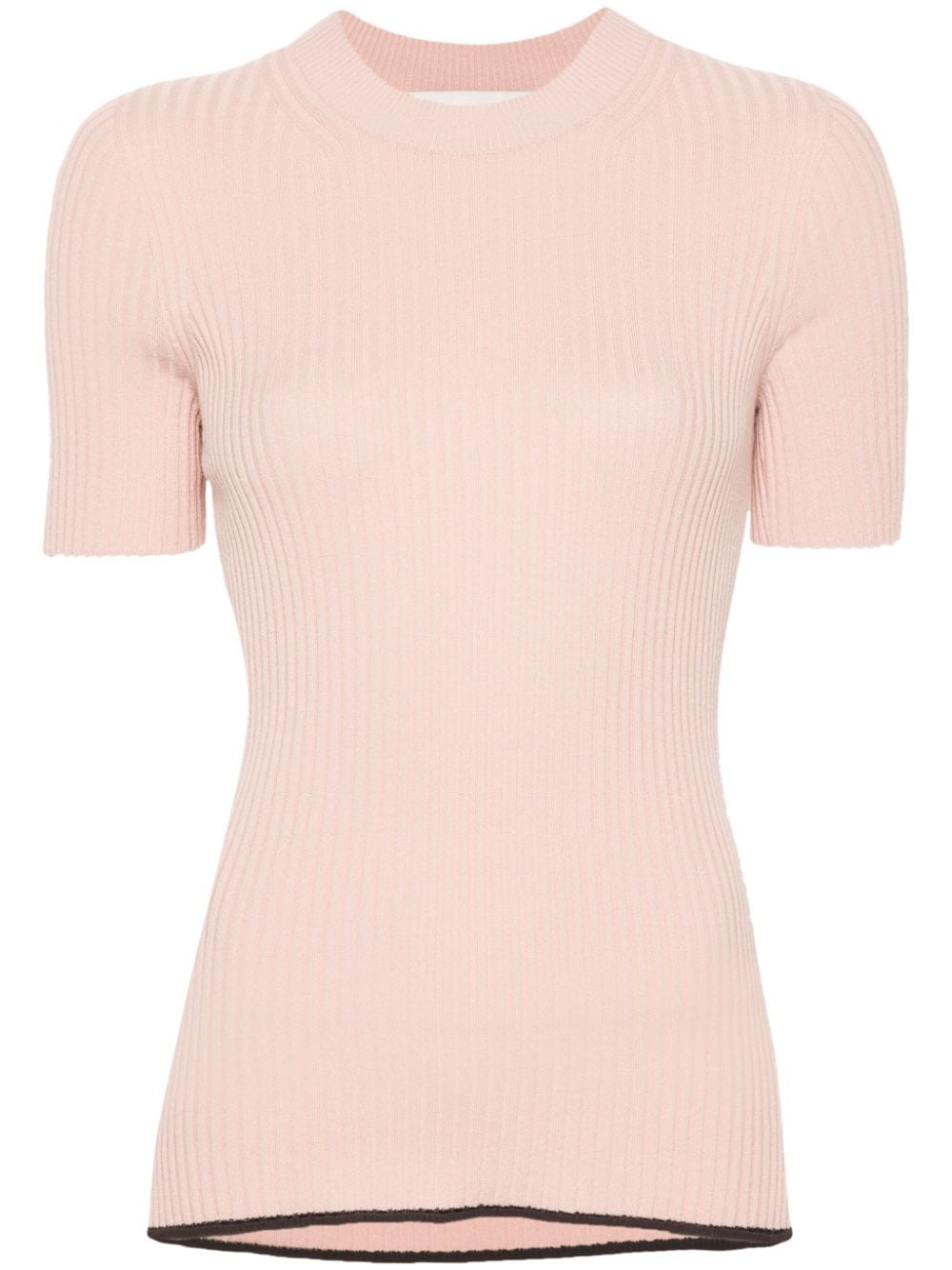 AERON crew-neck ribbed top - Pink von AERON