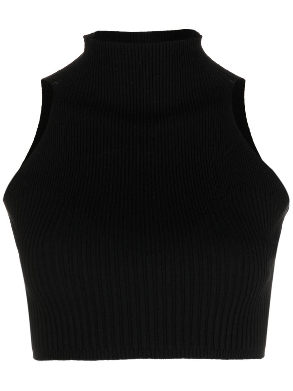 AERON cropped high-neck top - Black von AERON