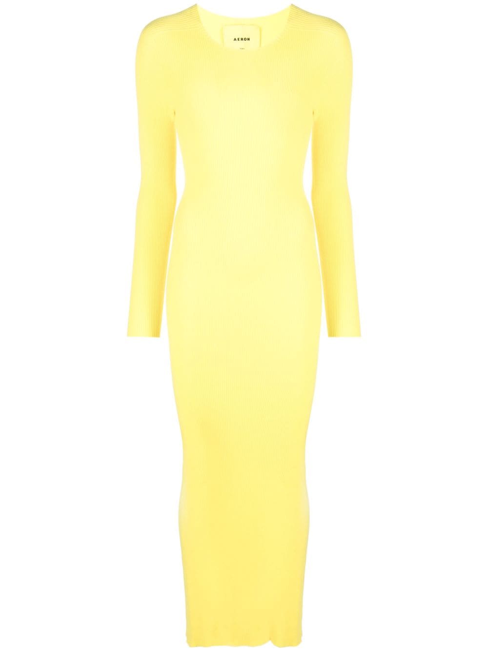 AERON cut-out ribbed maxi dress - Yellow von AERON