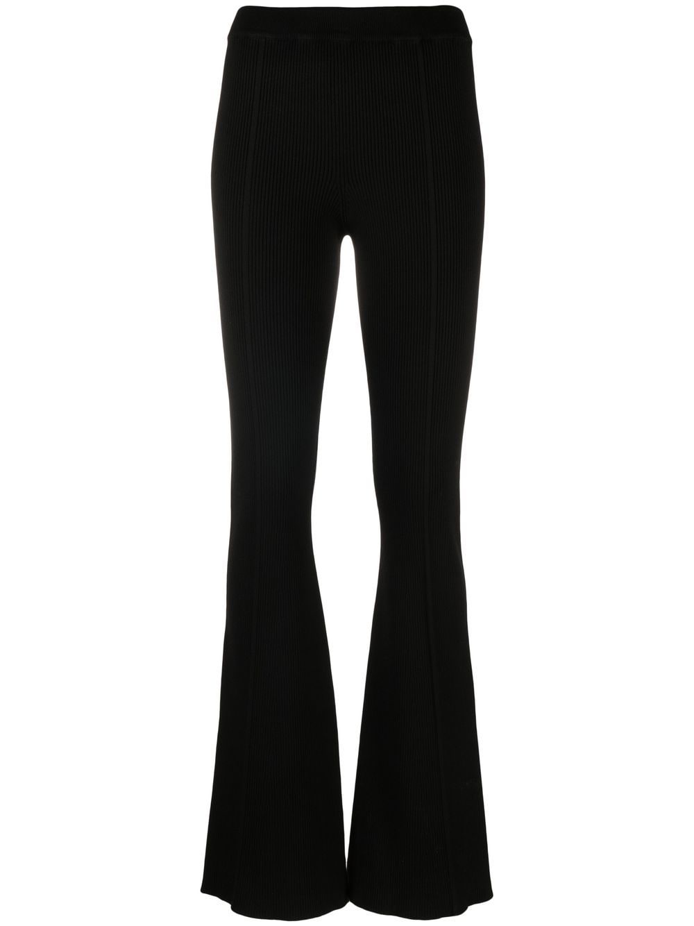 AERON flared knitted trousers - Black von AERON