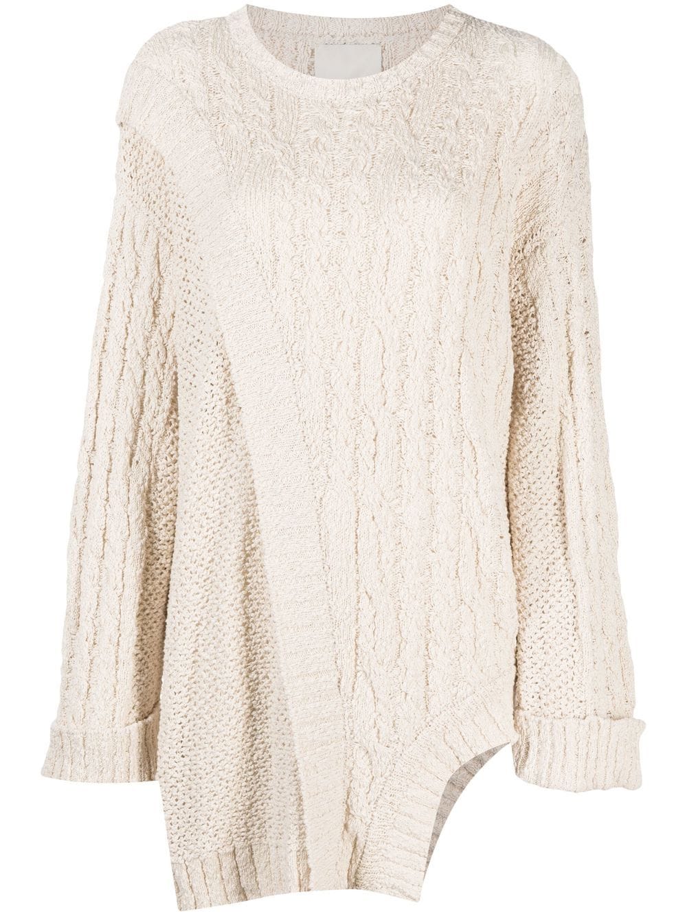 AERON knitted long-sleeve jumper - Neutrals von AERON