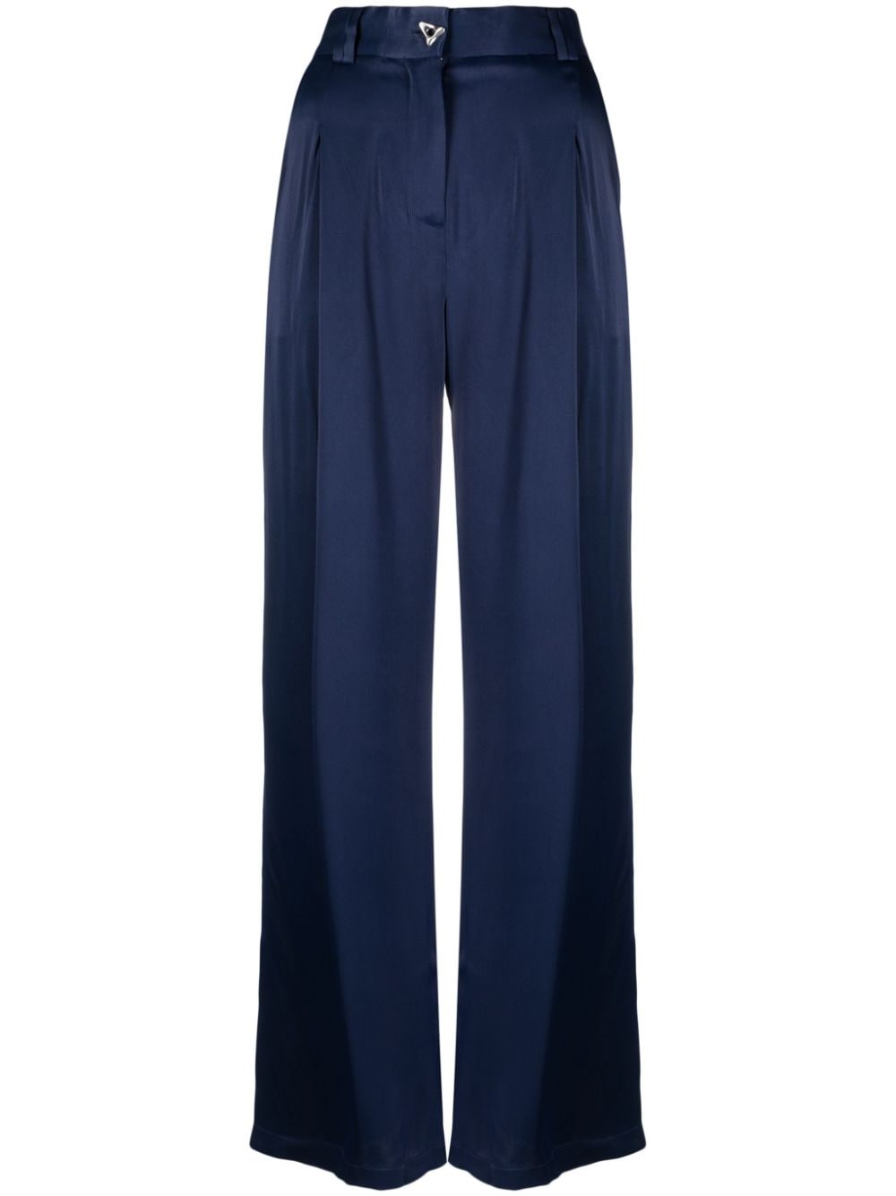 AERON pleated-detail palazzo pants - Blue von AERON