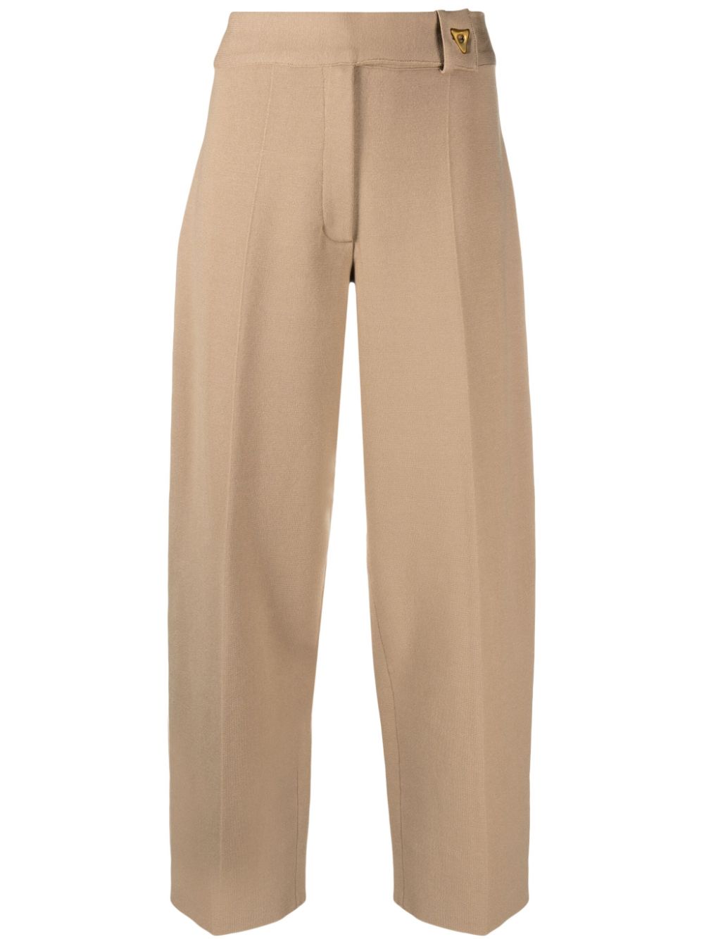 AERON sculpted-button knitted trousers - Neutrals von AERON