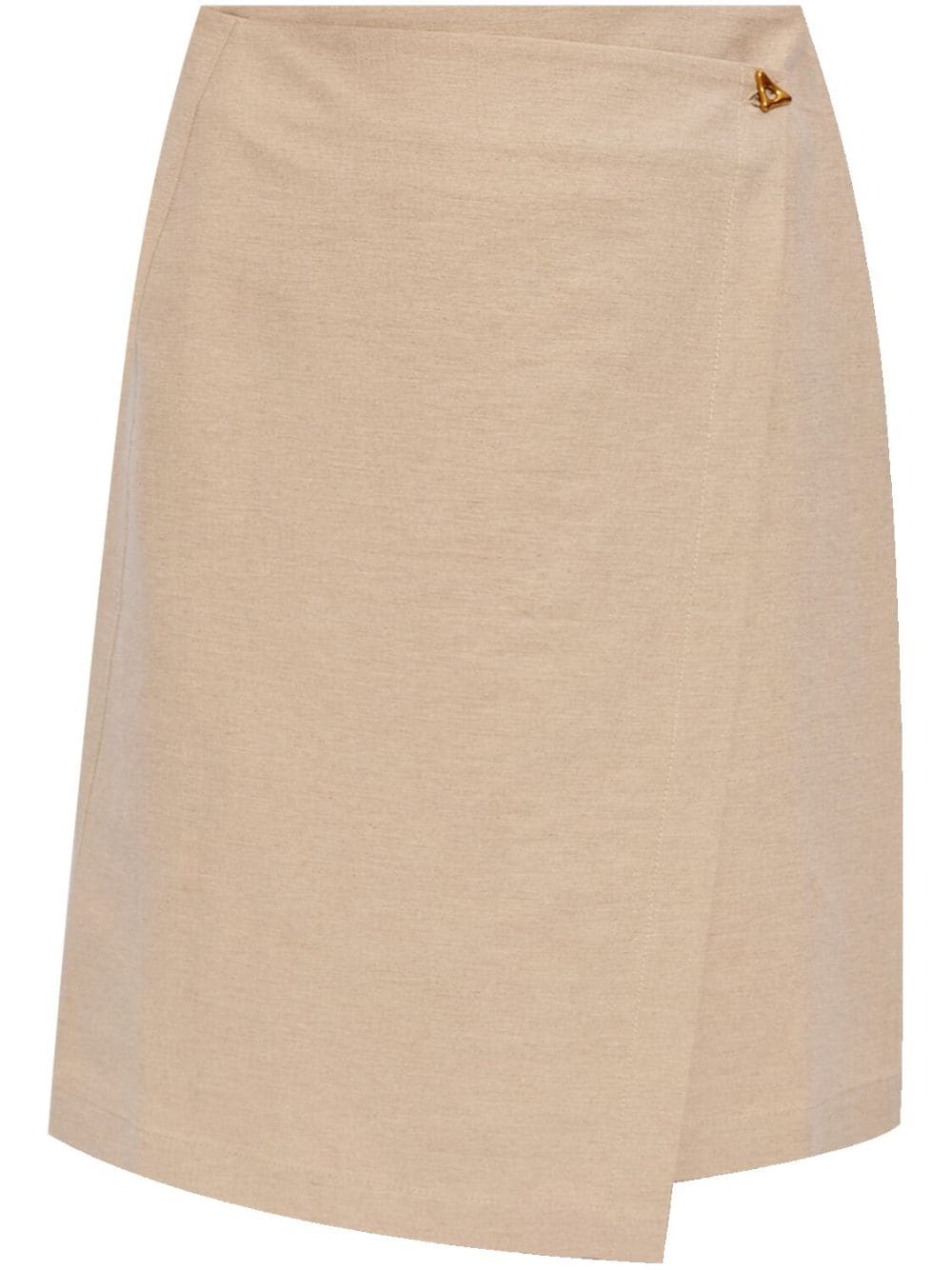 AERON wrap-design high-waisted skirt - Neutrals von AERON