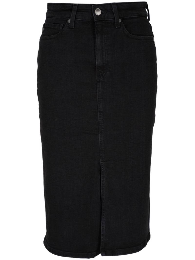 AG Jeans denim midi skirt - Black von AG Jeans