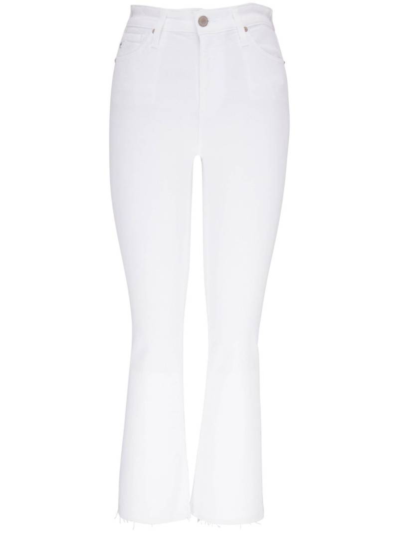 AG Jeans slightly-flared high-waisted jeans - White von AG Jeans