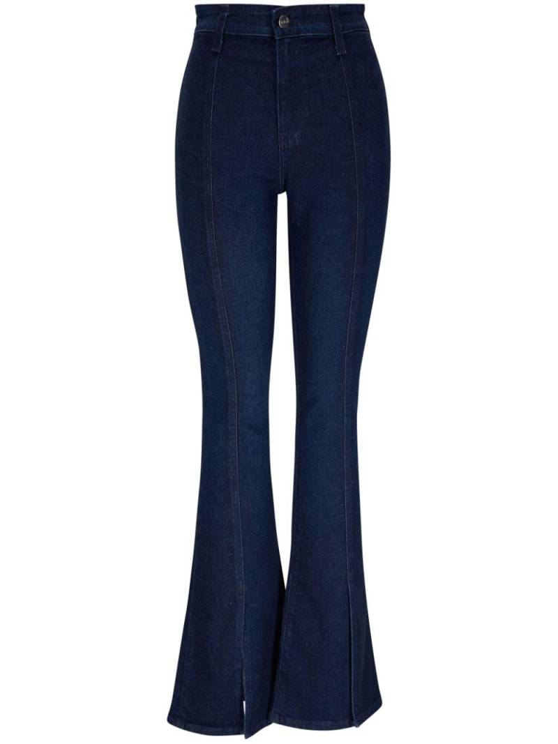 AG Jeans x EmRata Anisten high-rise bootcut jeans - Blue von AG Jeans