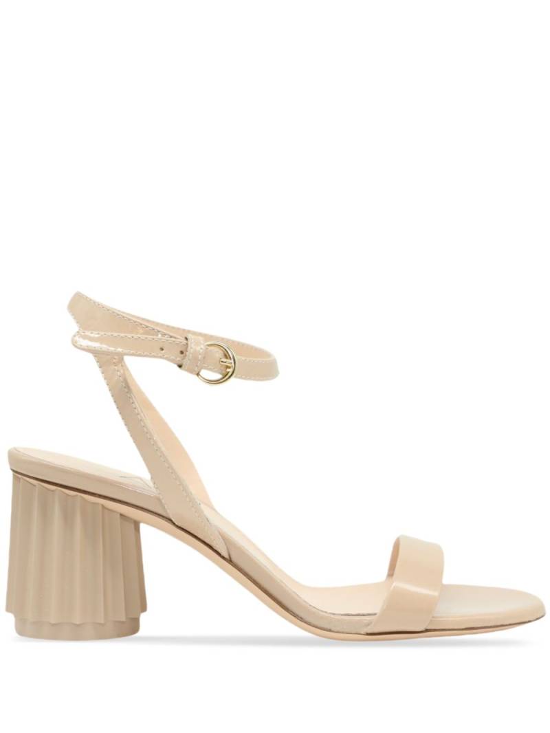 AGL Dorica M 70mm leather sandals - Neutrals von AGL