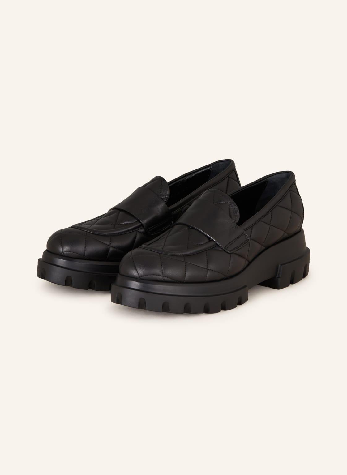 Agl Plateau-Loafer Celeste schwarz von AGL