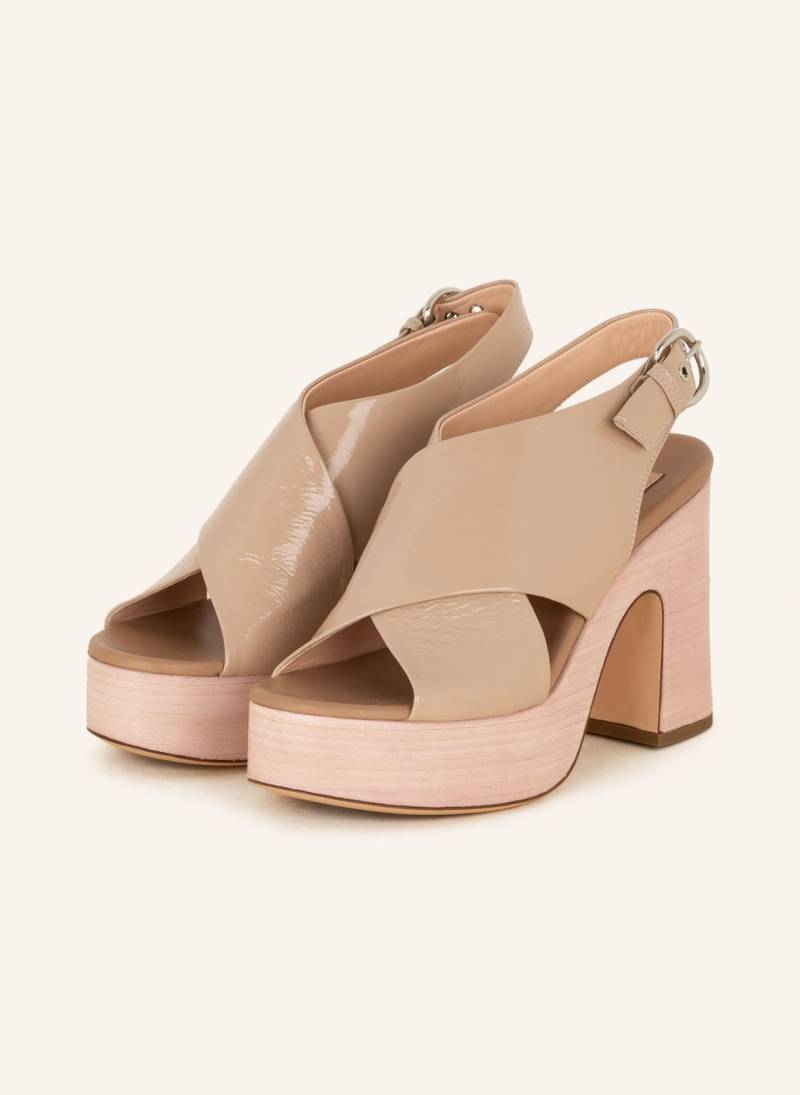 Agl Plateau-Sandaletten Sista beige von AGL