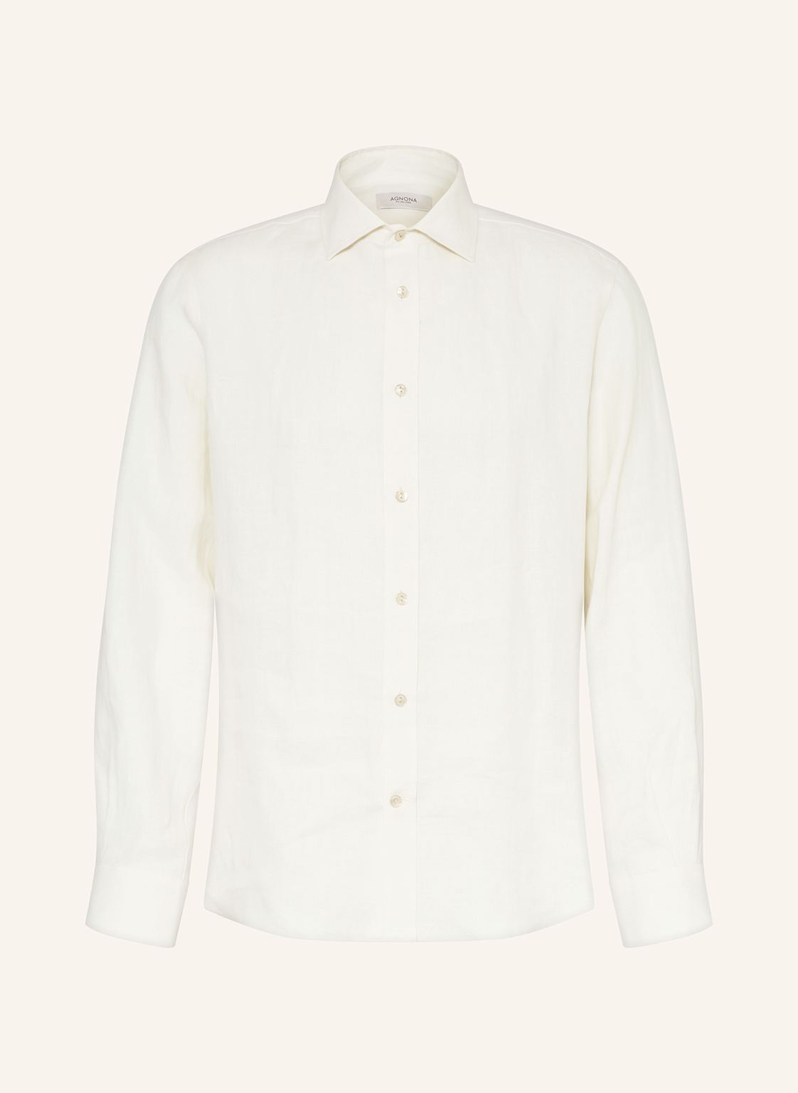 Agnona Leinenhemd Regular Fit weiss Agnona Leinenhemd Regular Fit weiss von AGNONA
