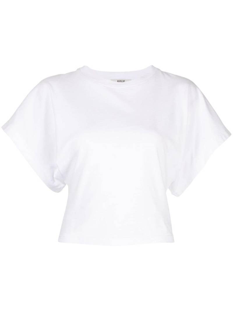 AGOLDE Britt dolman-sleeve cotton T-shirt - White von AGOLDE