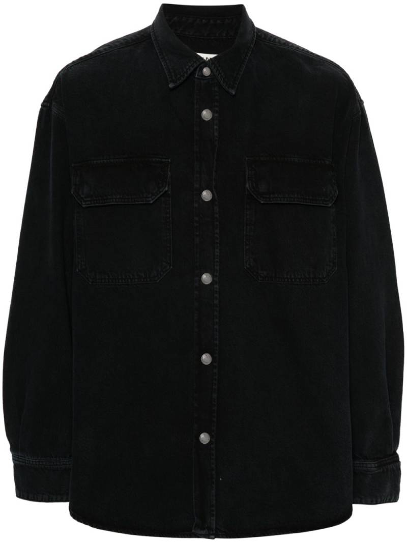 AGOLDE Camryn twill shirt - Black von AGOLDE