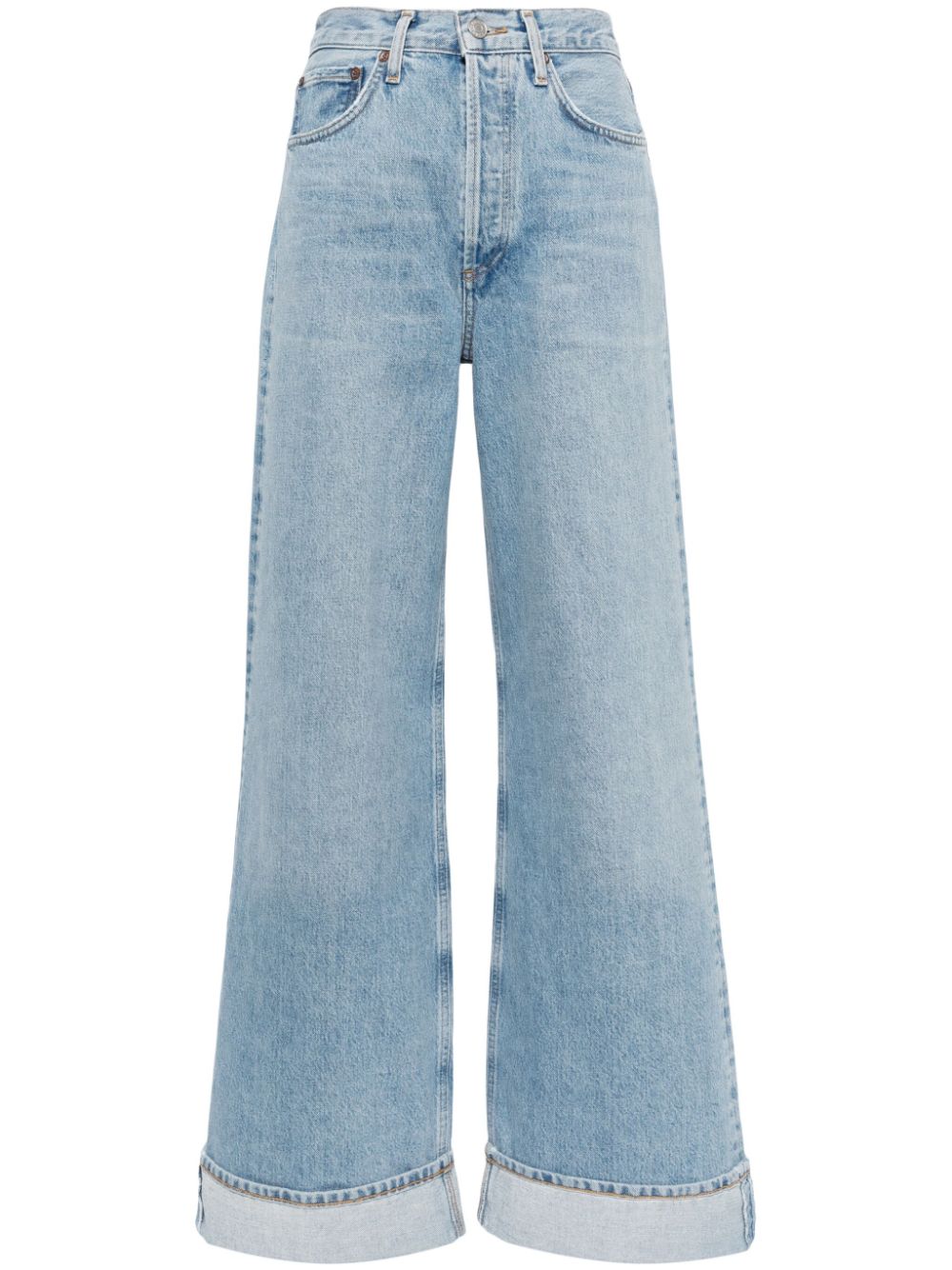 AGOLDE Dame high-rise wide-leg jeans - Blue von AGOLDE