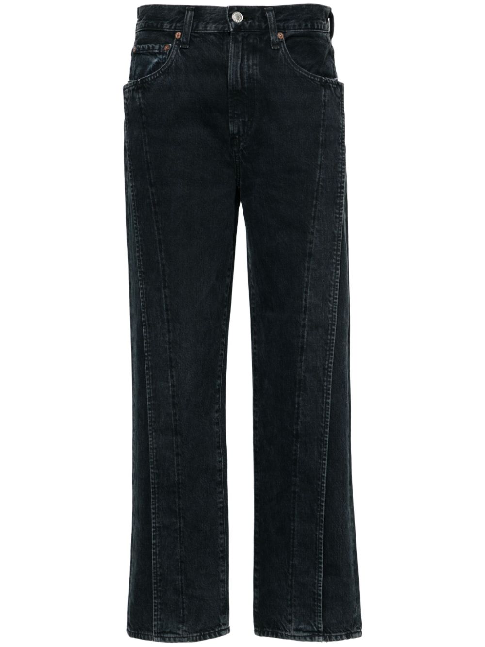 AGOLDE Fold high-rise straight jeans - Blue von AGOLDE