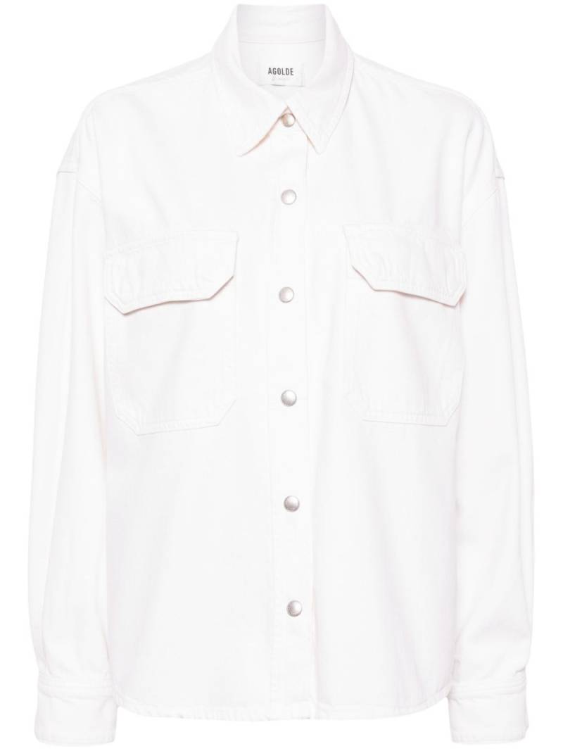 AGOLDE Gwen cotton shirt - White von AGOLDE